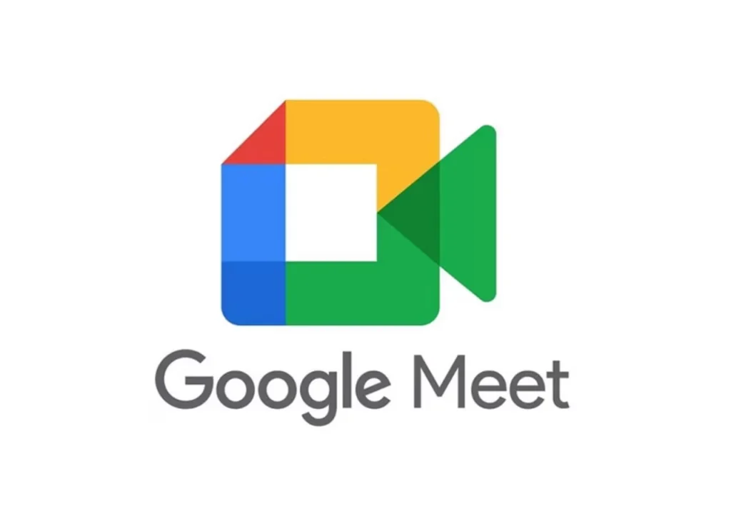 Google Meet のロゴとタイトル。
