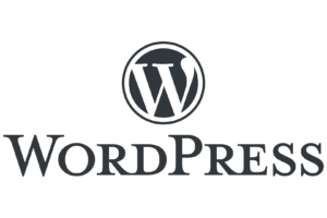 WordPress のロゴとタイトル。