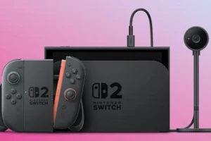 Nintendo Switch 2 とそのファーストパーティ製カメラアクセサリ。(画像提供: Nintendo)