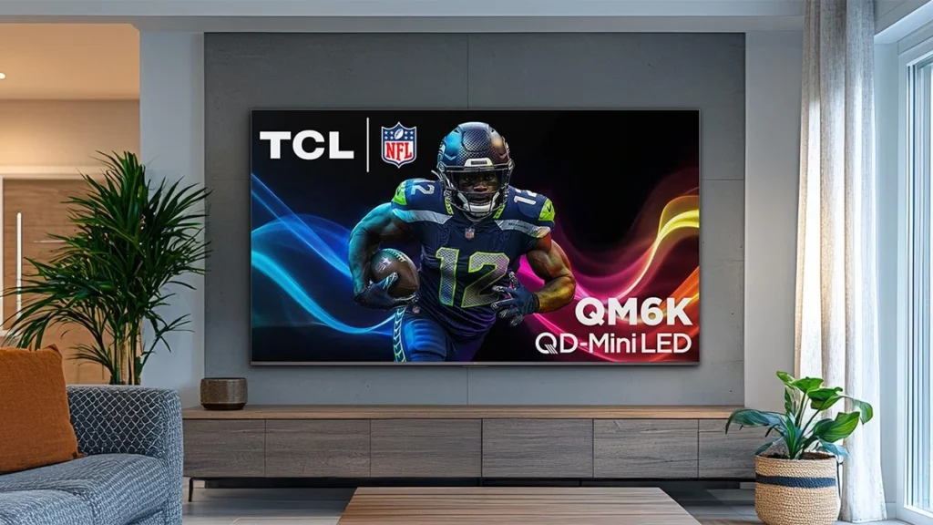 TCLの新しいスマートミニLEDテレビQM6K。（画像提供：TCL）