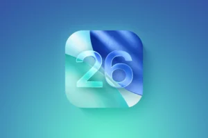 Apple iOS 26のイラスト。