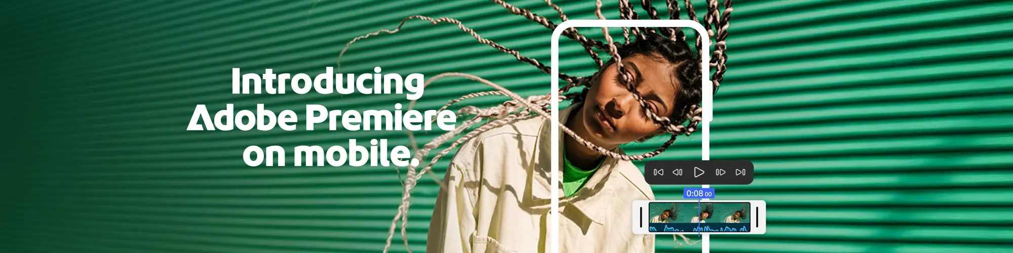 Adobe PremiereがiPhone向けの新しいPremiereアプリを披露。(画像提供: Adob​​e)