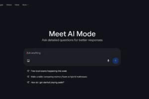Google の AI モード機能。