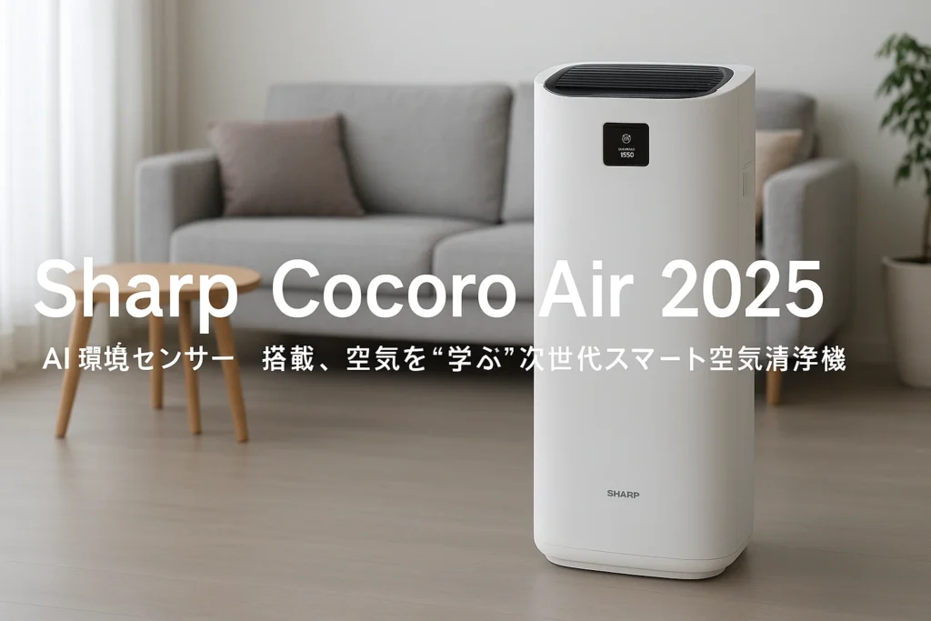 ミ*I様 SHARP加湿 空気清浄機 2025年製。 Sharp Cocoro Air 2025：AI環境センサー搭載、空気を“学ぶ”次世代
