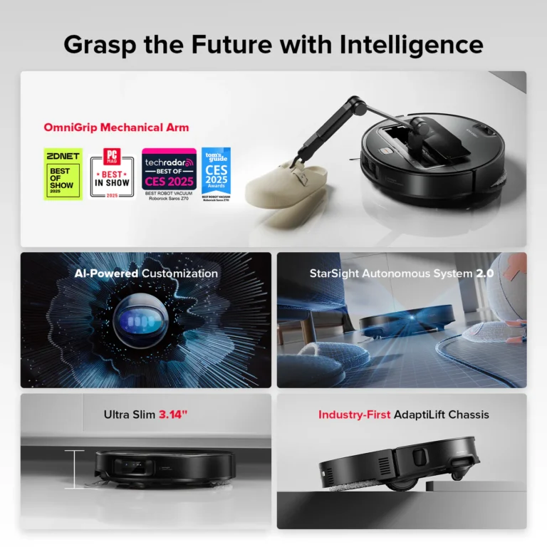 これらの画像は Roborock の公式サイト（グローバル版）および同社の製品ページから取得されたものです。 Roborock Global Official Store