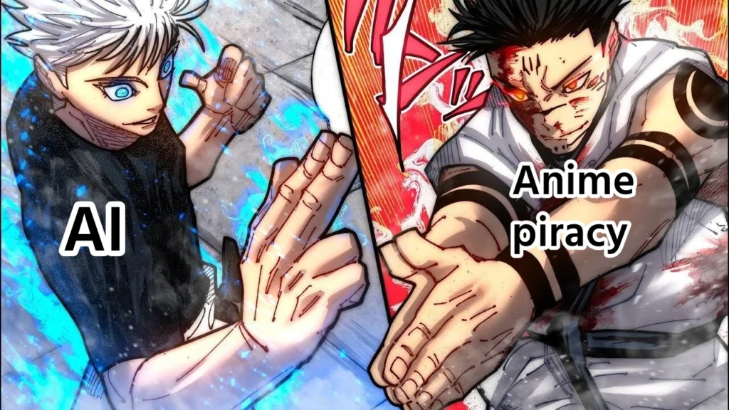 AIを活用してマンガ・アニメの海賊版対策を行う日本の取り組みを表したイメージ
