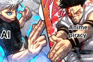 AIを活用してマンガ・アニメの海賊版対策を行う日本の取り組みを表したイメージ