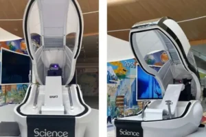 日本のAI搭載「ミライ人間洗濯機」カプセル型自動入浴・健康モニタリングシステム