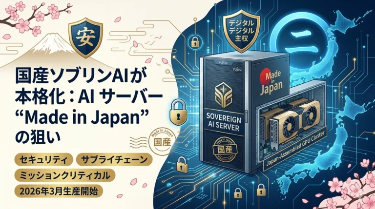 富士通「Made in Japan sovereign AI servers」