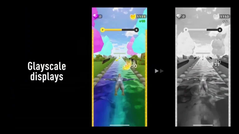 九州大学の研究で検証されたモバイルゲームのグレースケール表示と読み込み待ち時間によるプレイ時間削減の実験イメージ