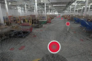 Boston Dynamicsは、Turner ConstructionがDroneDeploy Roboticsを使い、Spotによる自律データ取得と360度バーチャルウォークスルーを日次で実施し、夜間巡回によって進捗を正確かつ繰り返し記録していると紹介しています (画像出典：Boston Dynamics )