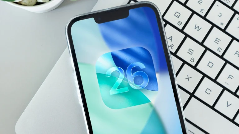 iOS 26.5ベータ版の暗号化RCSメッセージ機能を表示するiPhone