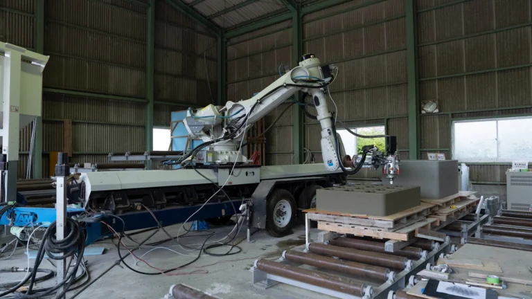 ABBロボットによる建設3Dプリンティングのイメージ（Image Source: ABB）