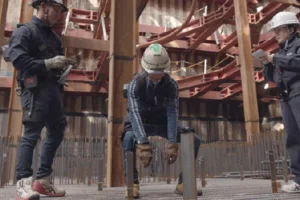 建設現場向けパワーアシストスーツの開発イメージ（Image Source: Kajima Corporation）