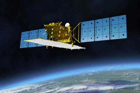 ALOS-2「だいち2号」衛星イメージ（Image Source: JAXA）