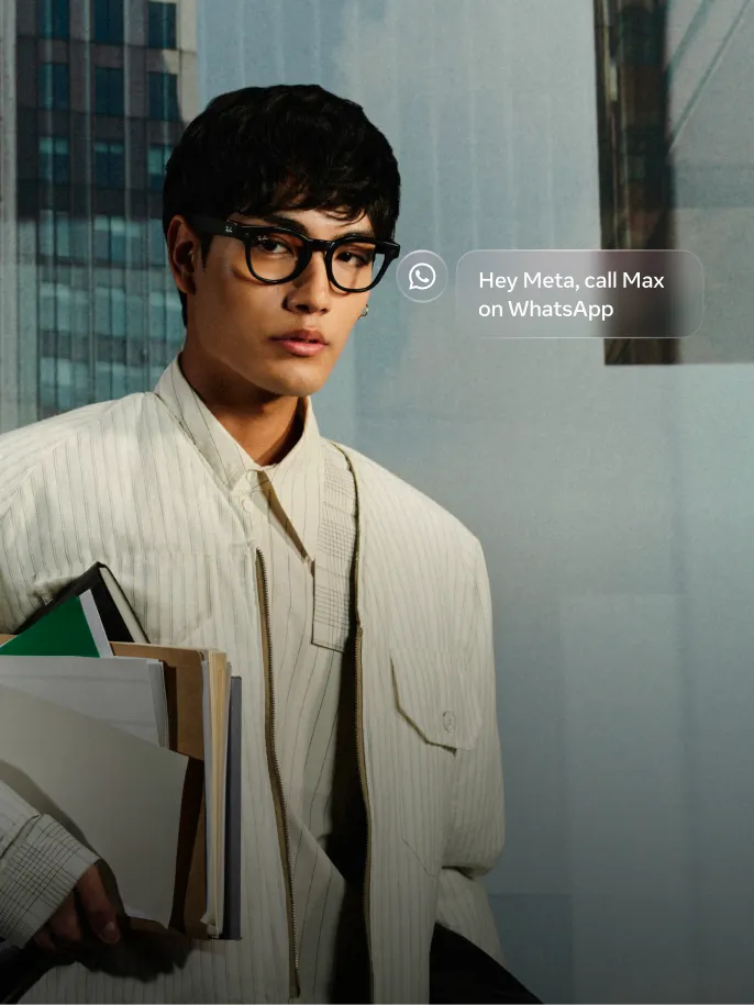 Meta公式「Meta AI Glasses」掲載画像 画像出典：Meta