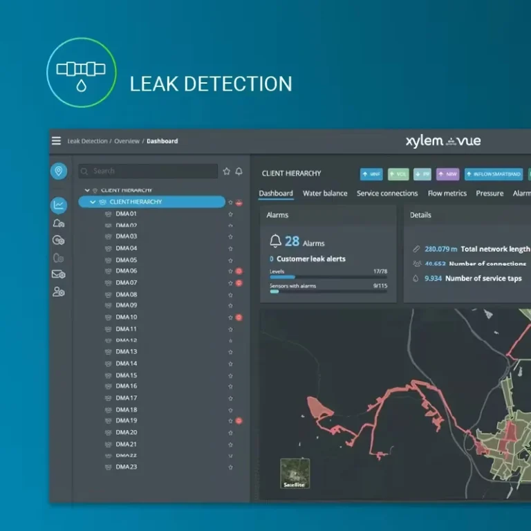 公式画像ソース：Xylem公式画像「Leak Detection Application」